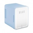ELLE 4L mini fridge with LED make-up mirror, blue ELLE 4L mini fridge with LED make-up mirror, blue