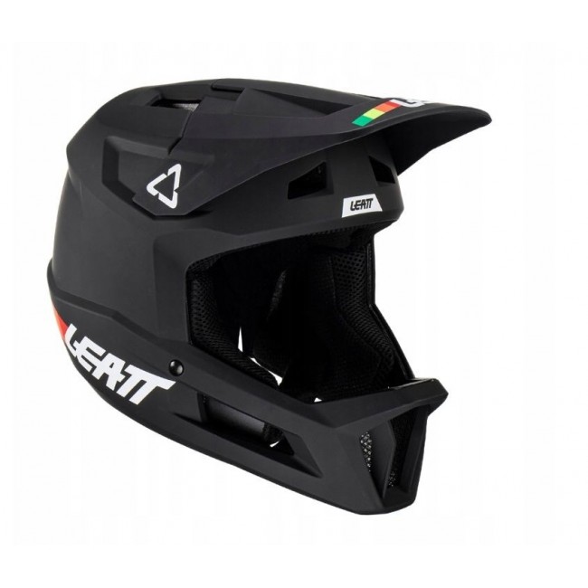 LEATT MTB Gravity 1.0 V23 Full-Face Cycling Helmet, Size M (57-58cm), Black