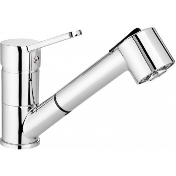 Kitchen faucet with pull-out spout