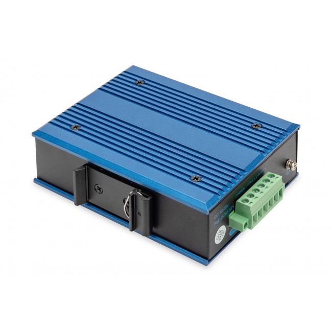 Digitus 4 port Gigabit Ethernet network PoE switch, industrial, unmanaged, 1 SFP uplink