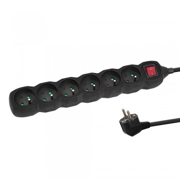 Esperanza ELK217K Power strip 6GN/1,5M Black