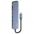 Savio AK-82 interface hub USB Type-C 5000 Mbit/s Black