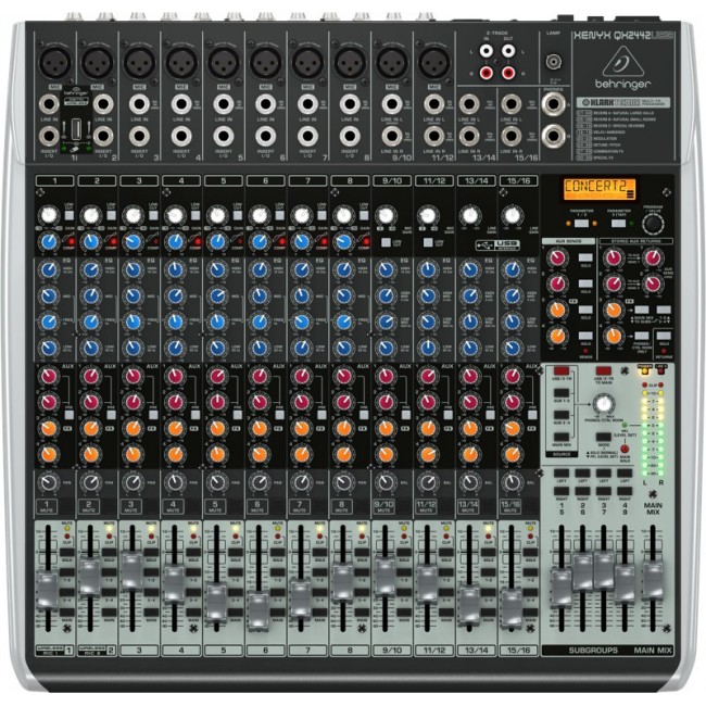 Behringer QX2442USB audio mixer 24 channels Behringer QX2442USB audio mixer 24 channels