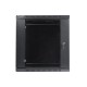 Lanberg wall-mounted installation rack cabinet 19'' 12U 600x450mm black (glass door) Lanberg wall-mounted installation rack cabinet 19'' 12U 600x450mm black (glass door)