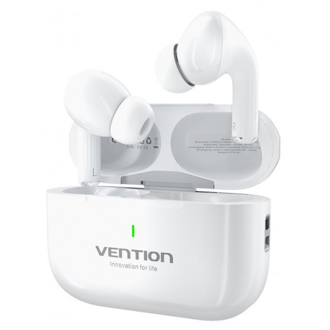 Vention Echo Lite E11 Headset True Wireless Stereo (TWS) Open-ear Calls/Music USB Type-C Bluetooth White