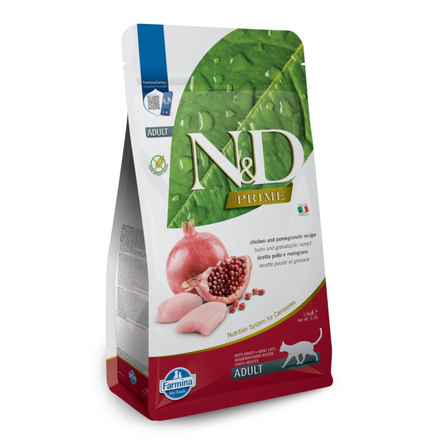 FARMINA N&D CAT PRIME CHICKEN & POMEGRANATE ADULT 1.5kg