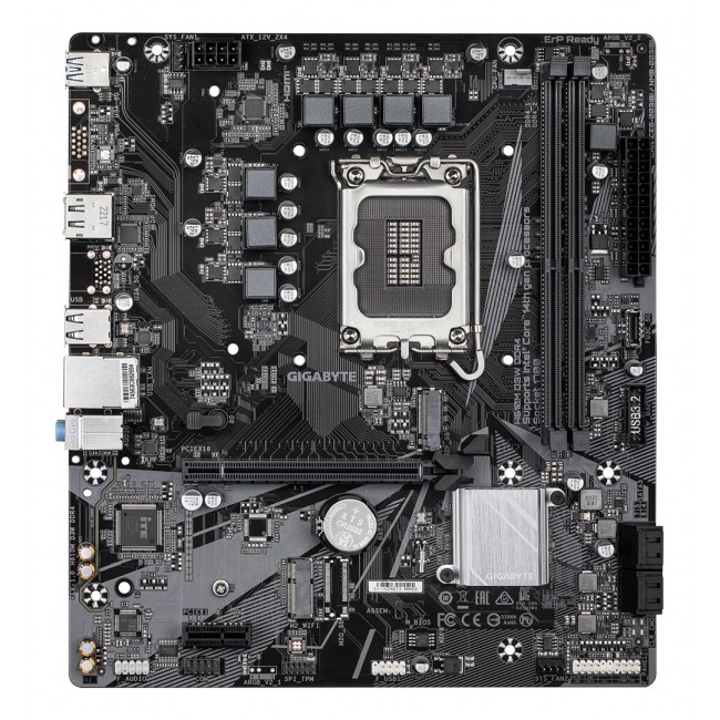 GIGABYTE H610M D3W DDR4 Motherboard - Supports 14th Gen. Intel Core CPUs, 5+1+1 phases VRM, up to 3200MHz DDR4, 1xPCIe 3.0 M.2, 1GbE LAN, USB 3.2 Gen 1