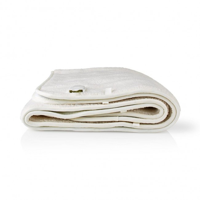 Nedis 1 Person, 150 x 80 cm, 3 Heat Settings, Washable, Overheating protection, Polyester / Synthetic, White