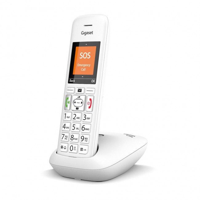 Gigaset E390 Analog/DECT telephone Caller ID White Gigaset E390 Analog/DECT telephone Caller ID White