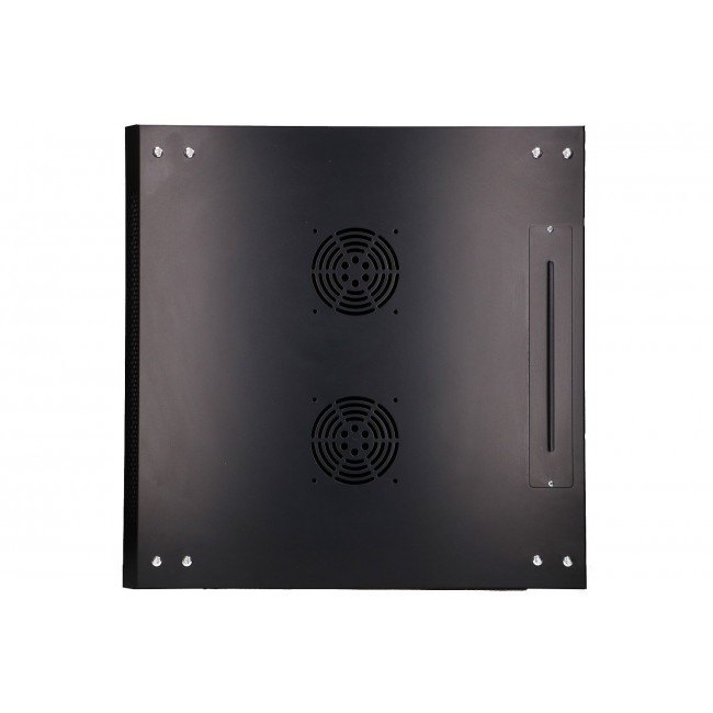 Extralink Rackmount cabinet 9U 600x600 Black wall mounted