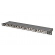 Digitus CAT 6, Class E High Density Patch Panel, shielded, black