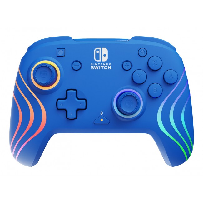 PDP Afterglow Wave Blue USB Gamepad Analogue / Digital Nintendo Switch, Nintendo Switch OLED