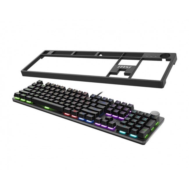 MSI FORGE GK320 RED keyboard Gaming USB QWERTY US International Black