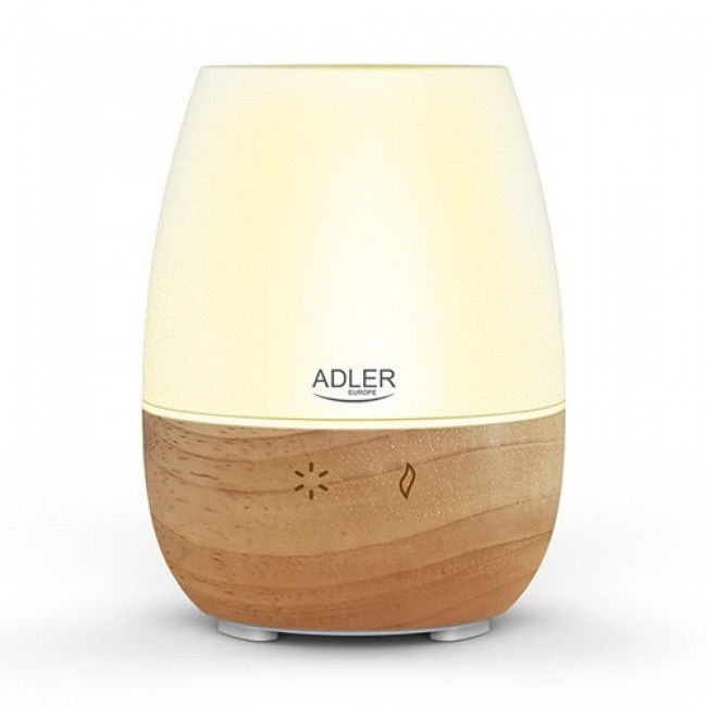 Adler | AD 7967 | Ultrasonic Aroma Diffuser | Ultrasonic | Suitable for rooms up to 25 m2 | Brown/White Adler | AD 7967 | Ultrasonic Aroma Diffuser | Ultrasonic | Suitable for rooms up to 25 m2 | Brown/White