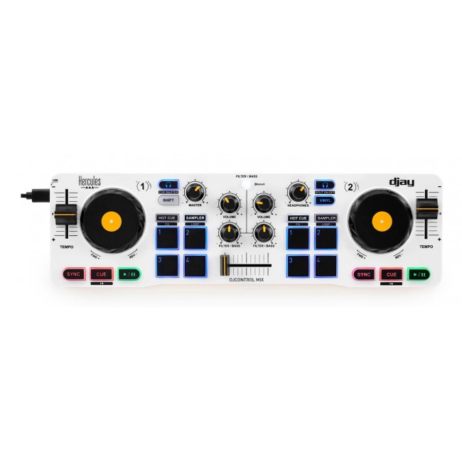 Hercules 4780921 DJ controller 2 channels Black, White, Yellow Hercules 4780921 DJ controller 2 channels Black, White, Yellow