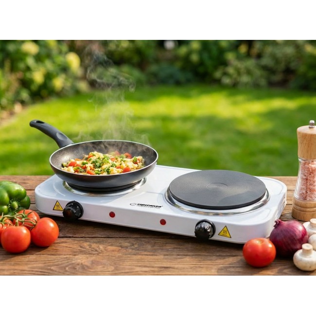 Esperanza EKH014W Electric cooker 2 zones White