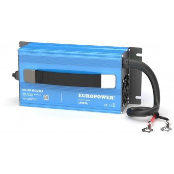  ADOWARKA PROSTOWNIK DO AKUMULATOR W LiFePO4 EUROPOWER CH-LFP/24/25 29,2V 25A KONEKTOR M8