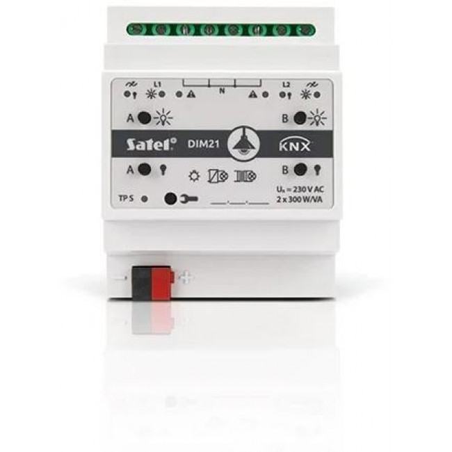 Satel KNX-DIM21 smart home actuator DIN rail-mounted Dimming actuator