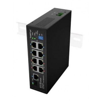 Lanberg ILFE-8P-1GE-1S-120 network switch Unmanaged Fast Ethernet (10/100) Power over Ethernet (PoE) 1U Black