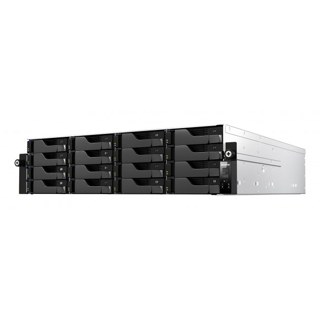 Asustor LOCKERSTOR 16R Pro Gen2 NAS Desktop AMD Ryzen 7 7745 16 GB DDR5 0 TB Black, Steel