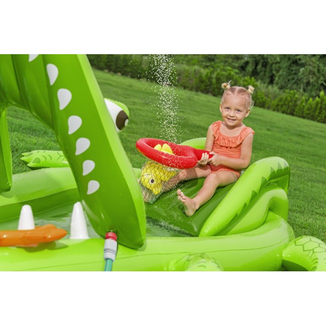 Bestway Later Gator Kids Inflatable Water Play Center and Pool 2.34 m x 1.63 m x 87 cm