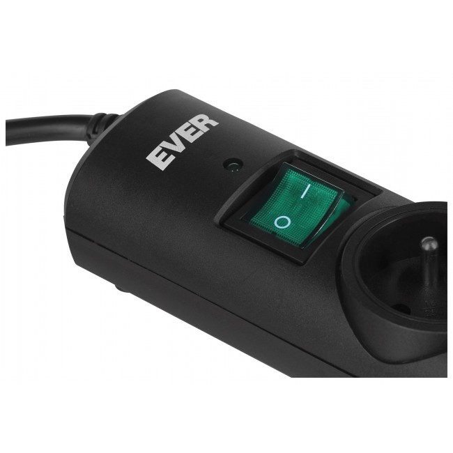 Ever Optima 5m Black 6 AC outlet(s) 250 V Ever Optima 5m Black 6 AC outlet(s) 250 V