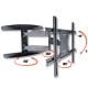 Techly 40-65 Ultra Slim Full Motion LCD TV Wall Mount Bracket Black