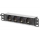 Digitus 10 Socket Strip with Aluminum Profile, 4-way safety sockets Digitus 10 Socket Strip with Aluminum Profile, 4-way safety sockets