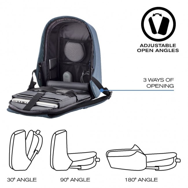 XD DESIGN ANTI-THEFT BACKPACK BOBBY HERO SMALL BLUE P/N: P705.709