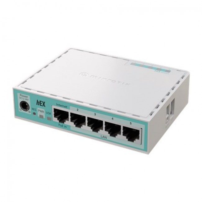 Mikrotik hEX wired router Gigabit Ethernet White Mikrotik hEX wired router Gigabit Ethernet White