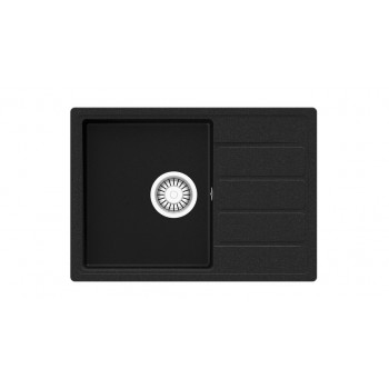 TEKA SYNTHETIC SINK COMFOR 45 S-TQ 1B 1D REV 2O AUTO WST ONYX BLACK