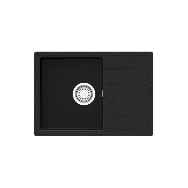 TEKA SYNTHETIC SINK COMFOR 45 S-TQ 1B 1D REV 2O AUTO WST ONYX BLACK