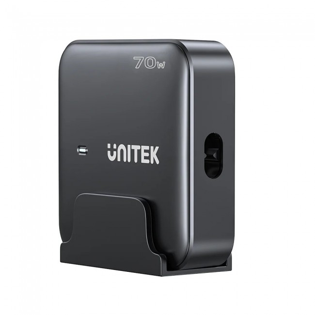 GaN network charger - Unitek P1228ABK01-EU | 70W 2x USB-C 2x USB-A