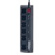 EnerGenie EG-PMS2 surge protector Black 6 AC outlet(s) 220 230
