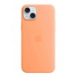 Apple iPhone 15 Plus Silicone Case with MagSafe - Orange Sorbet