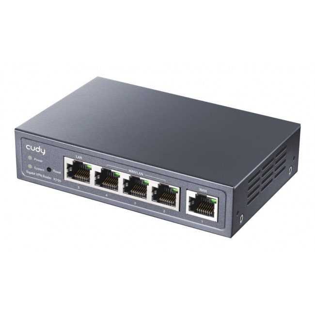 Cudy Gigabit Multi-WAN VPN Router wired router Fast Ethernet, Gigabit Ethernet Grey