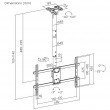 Maclean ceiling mount for TV, max load 60kg, 43-86