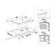 Whirlpool SMO 654 OF/BT/IXL Black Built-in 65 cm Zone induction hob 4 zone(s) Whirlpool SMO 654 OF/BT/IXL Black Built-in 65 cm Zone induction hob 4 zone(s)