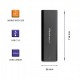 Qoltec 50312 storage drive enclosure SSD enclosure Black M.2 Qoltec 50312 storage drive enclosure SSD enclosure Black M.2