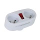 Esperanza ELK306W Electrical splitter 2 GN. White Esperanza ELK306W Electrical splitter 2 GN. White