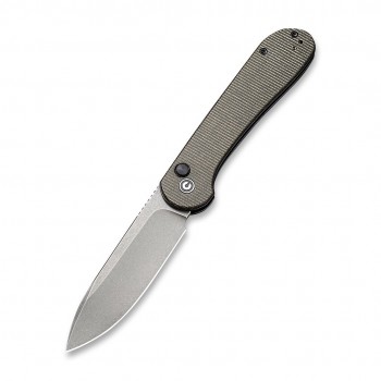 Knife CIVIVI Button Lock Elementum Dark Green Micarta