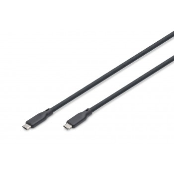 Digitus USB silicone cable, USB 20Gbps, 2m, black