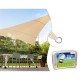 Tail UV polyester 5m triangle creamy hydrophobic surface sunflower GreenBlue GB502