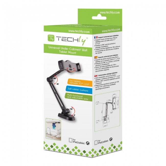 Techly ICA-TBL 2802 holder Passive holder Tablet/UMPC Black Techly ICA-TBL 2802 holder Passive holder Tablet/UMPC Black