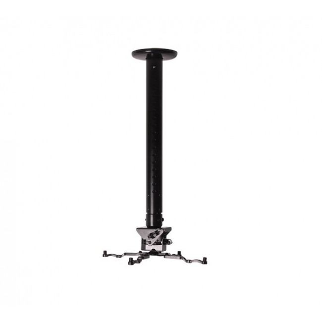 B-Tech SYSTEM 2 - Universal Projector Ceiling Mount with Micro-adjustment - 0.6m to 1m 50mm Pole