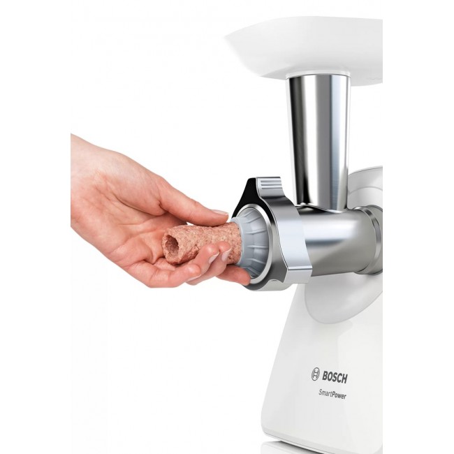 Bosch MFW2520W mincer 1500 W Stainless steel, White Bosch MFW2520W mincer 1500 W Stainless steel, White