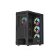 GENESIS DIAXID 605 ARGB MIDI TOWER CASE WITH USB-C WINDOW BLACK GENESIS DIAXID 605 ARGB MIDI TOWER CASE WITH USB-C WINDOW BLACK