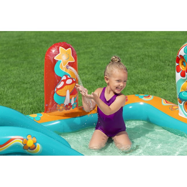 Bestway Retro Groove Kids Inflatable Play Center and Pool 1.93 m x 1.52 m x 74 cm