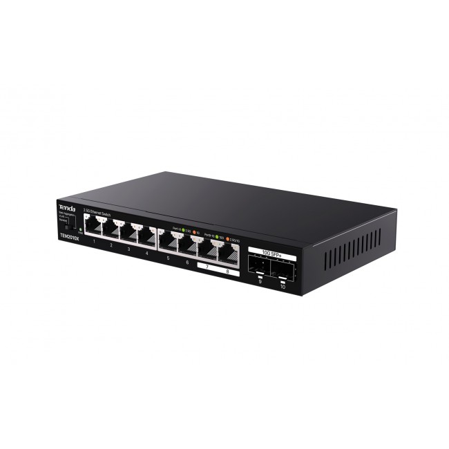 Tenda TEM2010X network switch 2.5G Ethernet (100/1000/2500) Desktop Black Tenda TEM2010X network switch 2.5G Ethernet (100/1000/2500) Desktop Black
