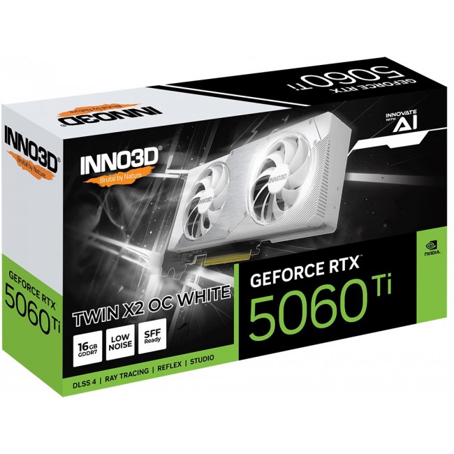 INNO3D GeForce RTX 5060 Ti TWIN X2 OC NVIDIA 16 GB GDDR7 INNO3D GeForce RTX 5060 Ti TWIN X2 OC NVIDIA 16 GB GDDR7